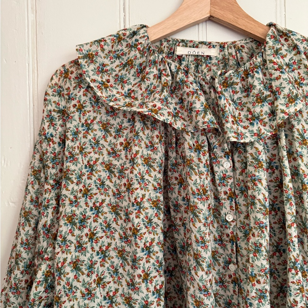 DOEN Jana blouse in crème fleurs